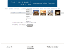 Tablet Screenshot of lopezgovlaw.com